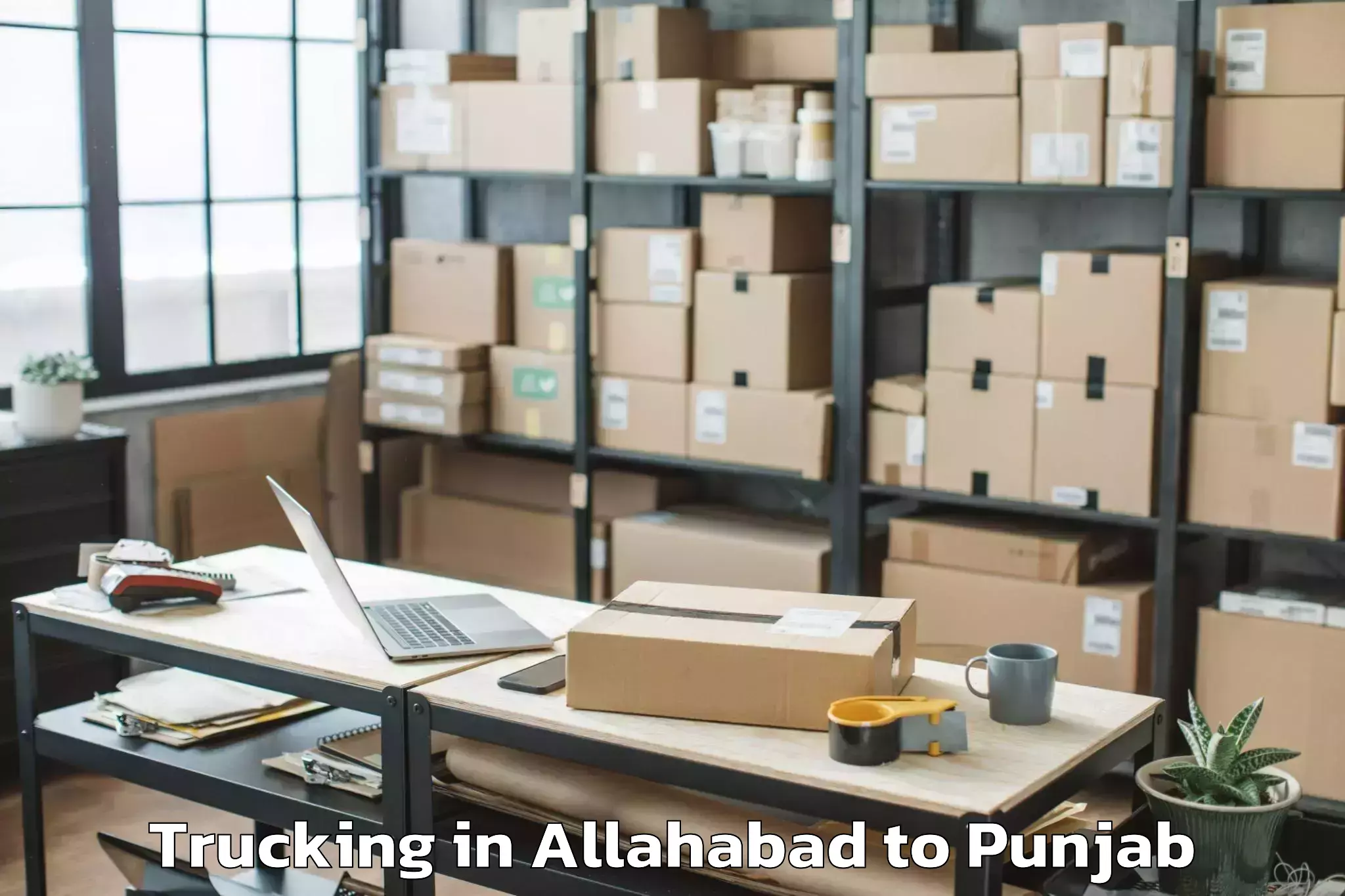 Book Allahabad to Siswan Trucking Online